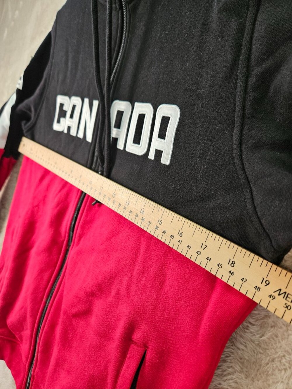 Hudson's Bay Canada Olympic Team Zip-up Hoodie Sweatshirt Spellout Logo Size S - Picture 6 of 10